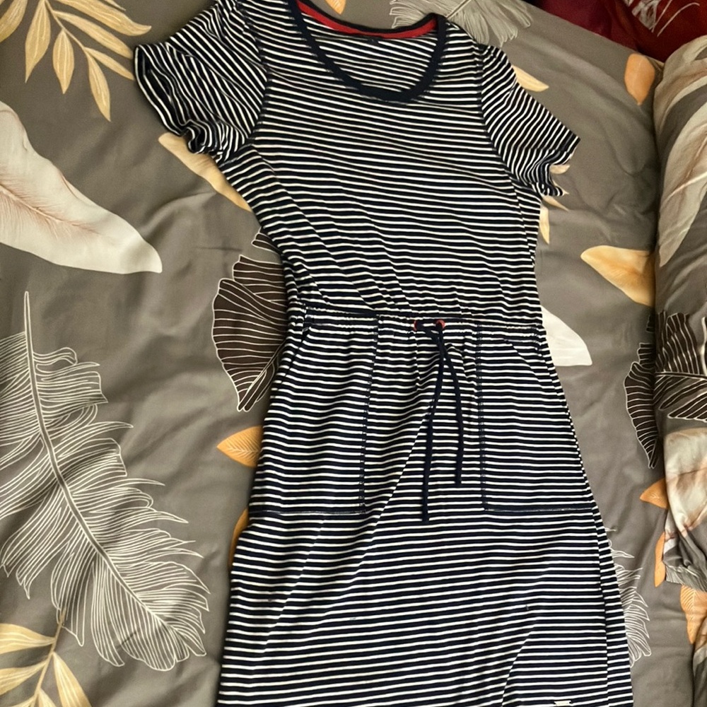 Striped Black and White Dress